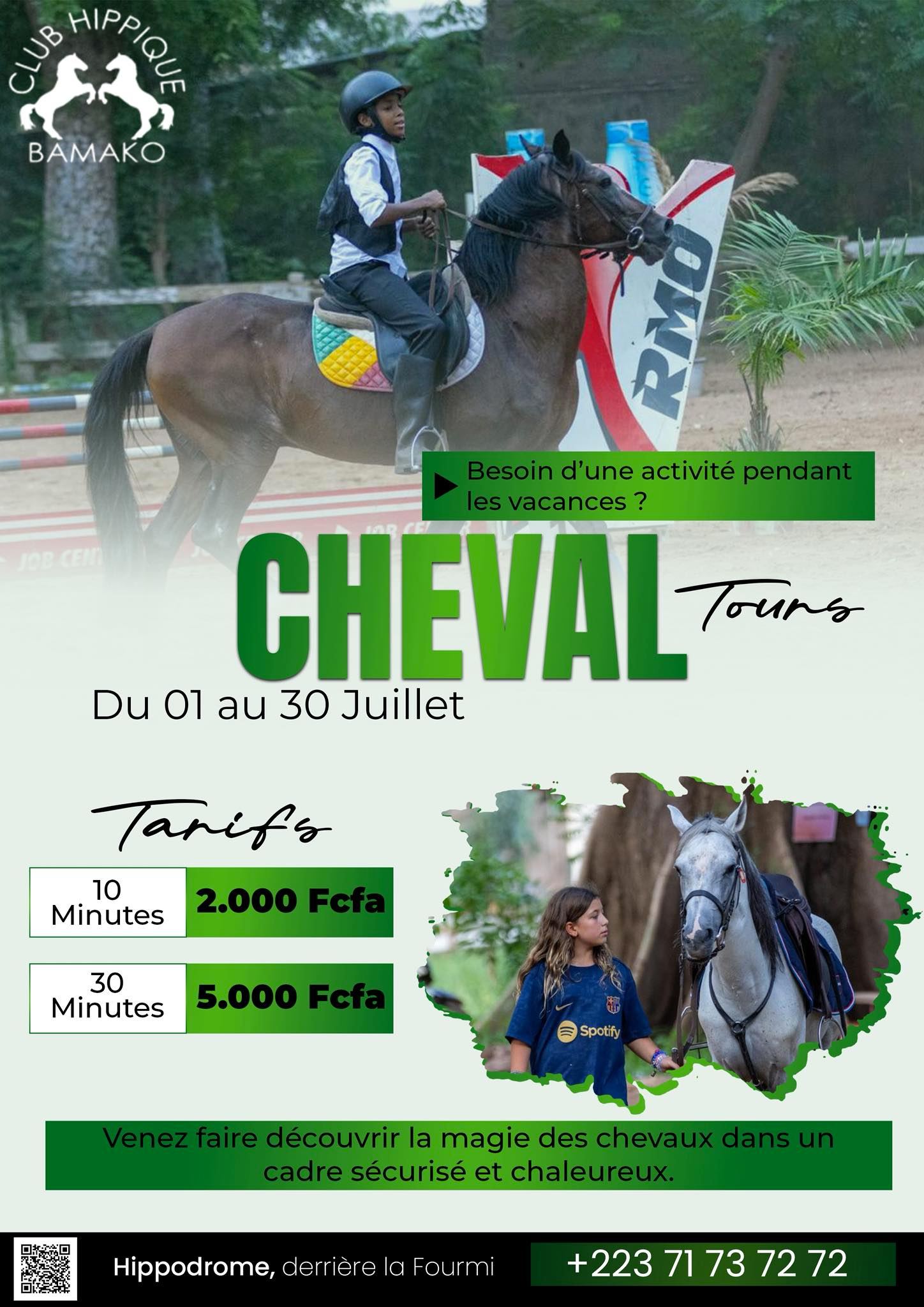 Club Hippique de Bamako : Cheval tours