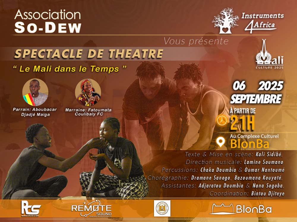 Spectacle de théâtre à BlonBa : “Le Mali dans le Temps”