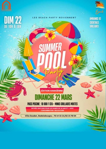 Summer pool party